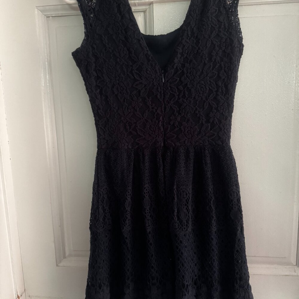 Maison Jules Size S Women's Black Lace Dress - Picture 3 of 5